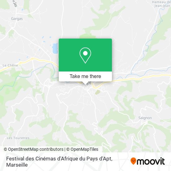 Festival des Cinémas d'Afrique du Pays d'Apt map