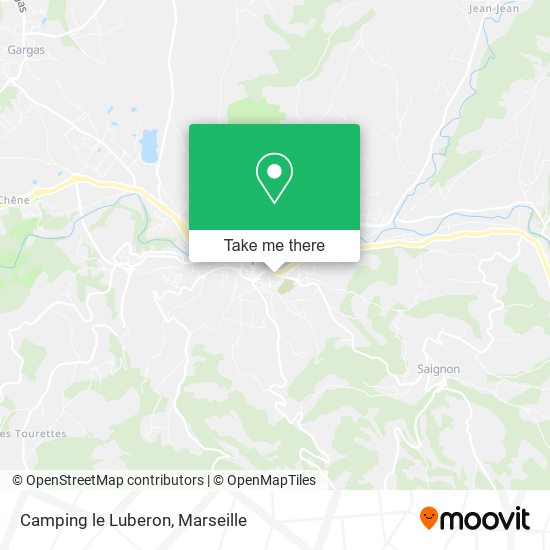 Camping le Luberon map