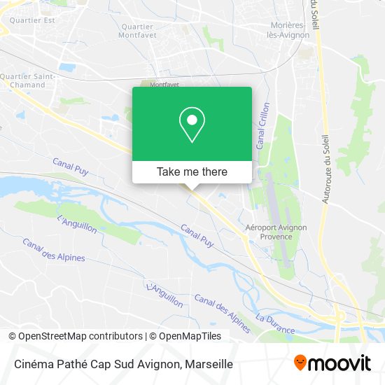 Cinéma Pathé Cap Sud Avignon map