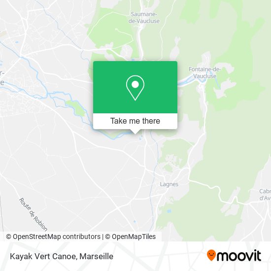 Kayak Vert Canoe map