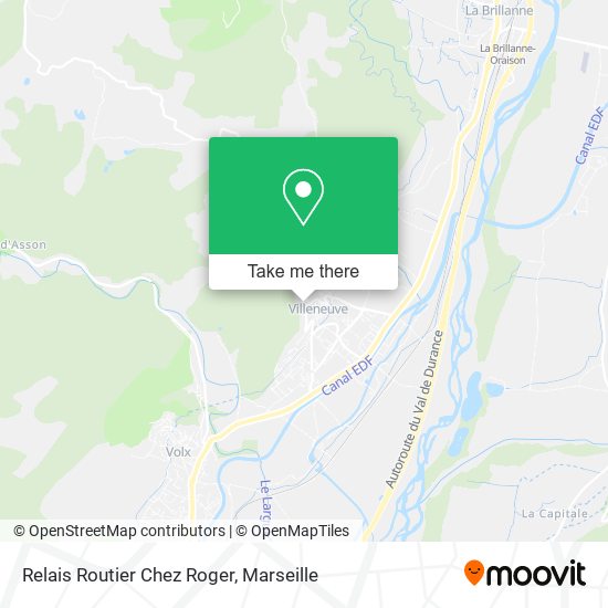 Mapa Relais Routier Chez Roger