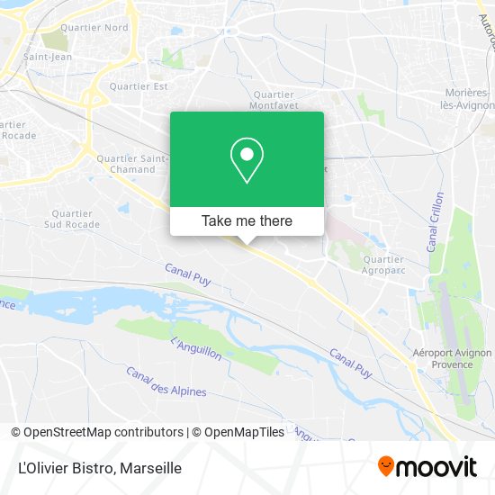 L'Olivier Bistro map