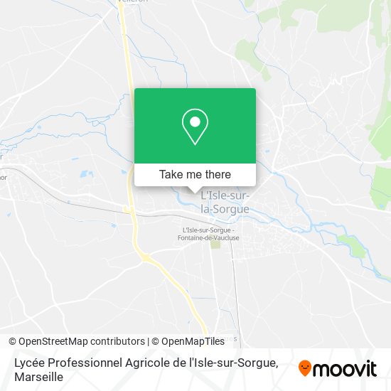 Lycée Professionnel Agricole de l'Isle-sur-Sorgue map