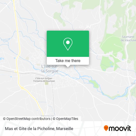 Mas et Gite de la Picholine map