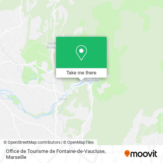 Office de Tourisme de Fontaine-de-Vaucluse map