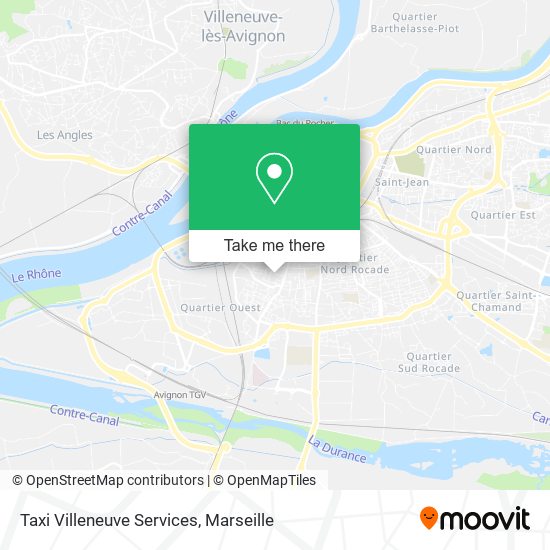 Taxi Villeneuve Services map