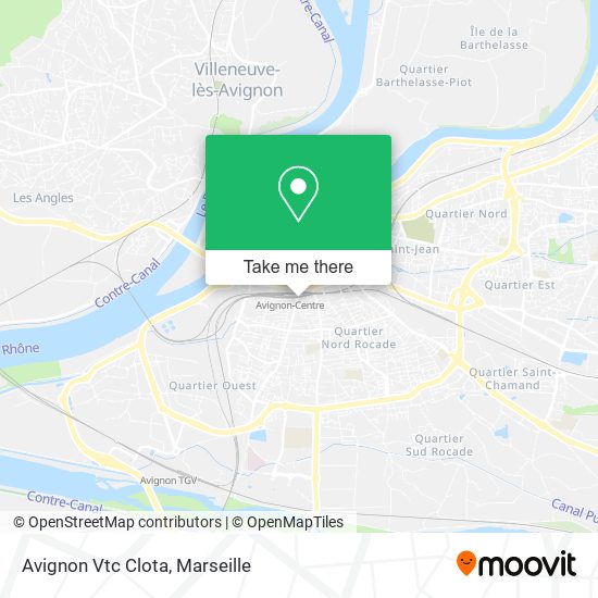 Avignon Vtc Clota map