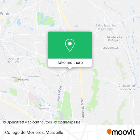 Collège de Morières map