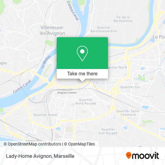 Lady-Home Avignon map