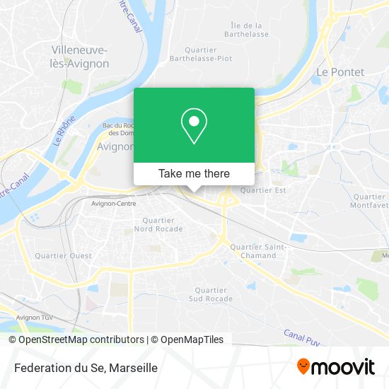 Federation du Se map