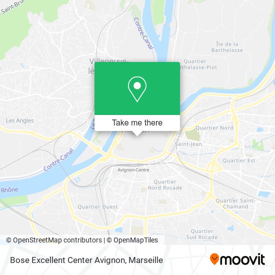 Bose Excellent Center Avignon map