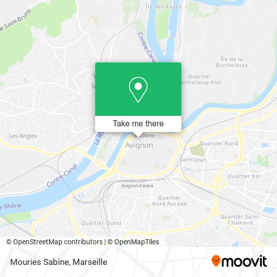 Mouries Sabine map