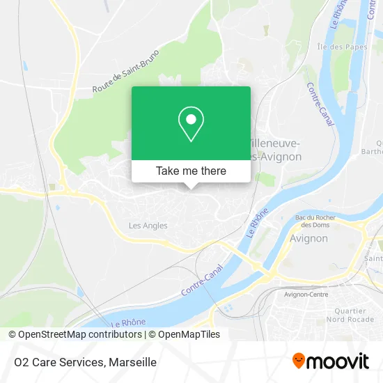 O2 Care Services map