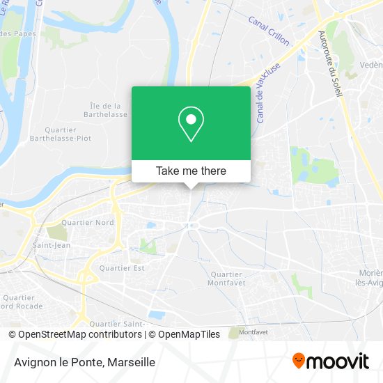 Avignon le Ponte map