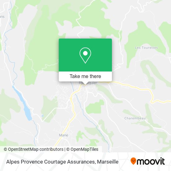 Mapa Alpes Provence Courtage Assurances