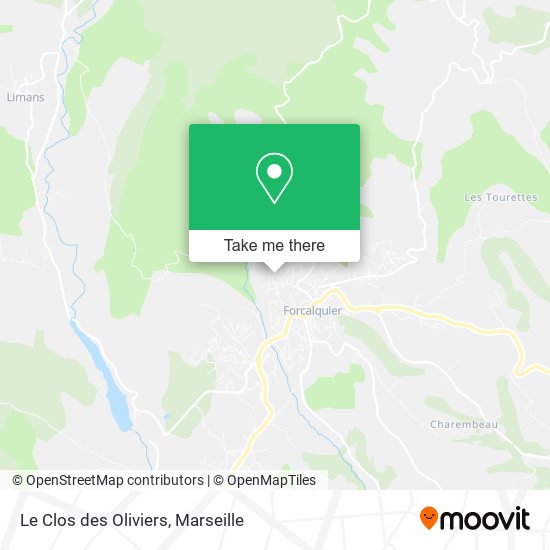 Le Clos des Oliviers map