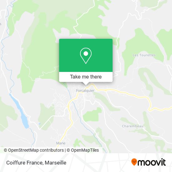 Mapa Coiffure France