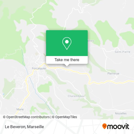 Le Beveron map