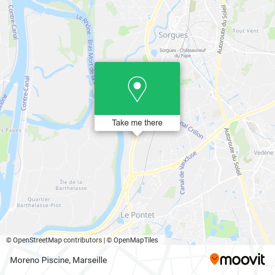 Moreno Piscine map