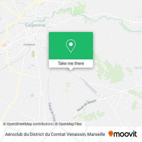 Aéroclub du District du Comtat Venaissin map