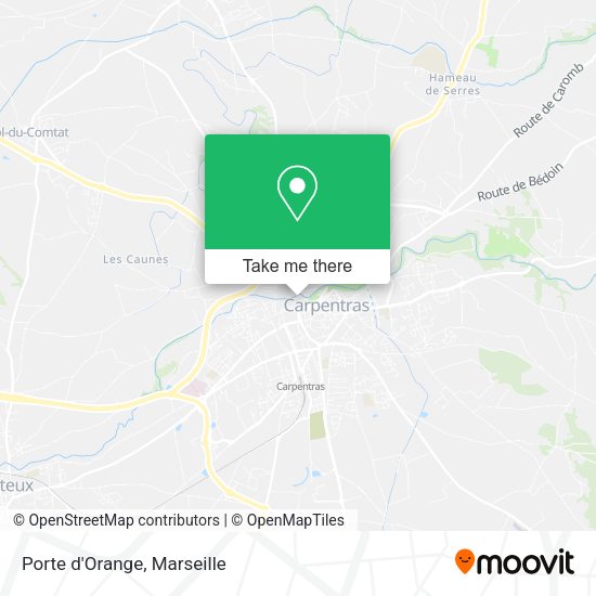 Porte d'Orange map