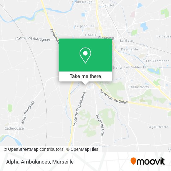 Alpha Ambulances map