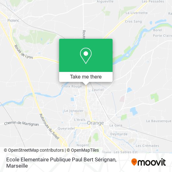 Ecole Elementaire Publique Paul Bert Sérignan map