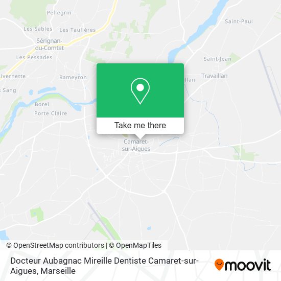 Docteur Aubagnac Mireille Dentiste Camaret-sur-Aigues map