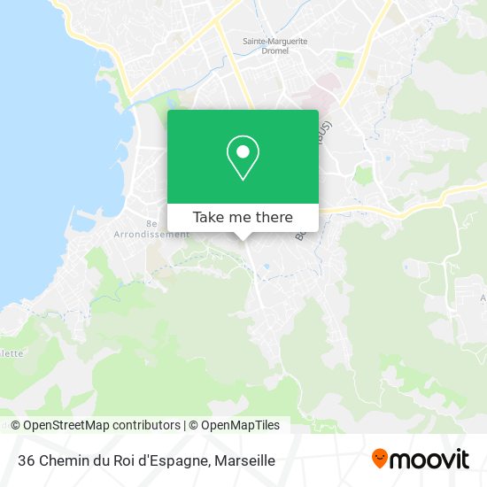 36 Chemin du Roi d'Espagne map