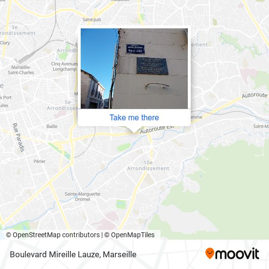 Mapa Boulevard Mireille Lauze