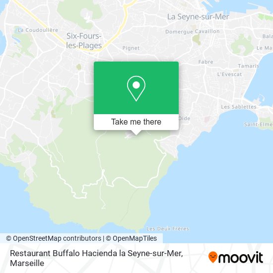 Restaurant Buffalo Hacienda la Seyne-sur-Mer map