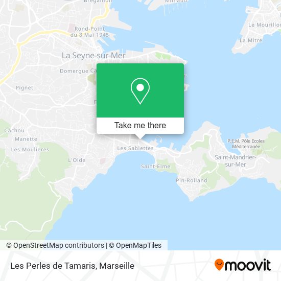 Les Perles de Tamaris map
