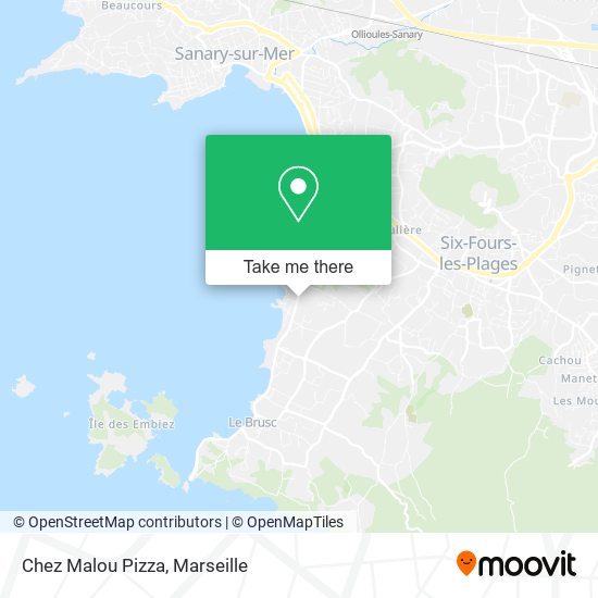Chez Malou Pizza map