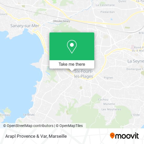 Arapl Provence & Var map