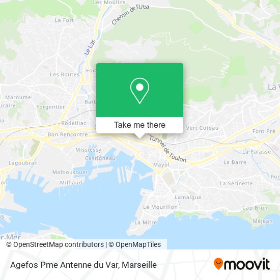 Agefos Pme Antenne du Var map