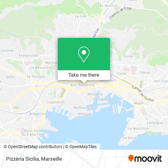 Pizzéria Sicilia map