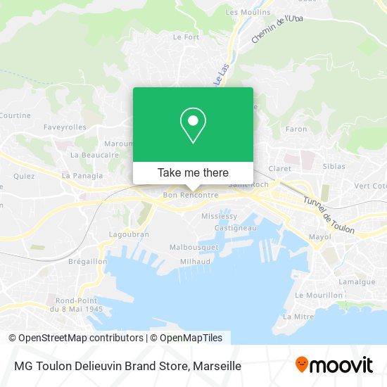 MG Toulon Delieuvin Brand Store map