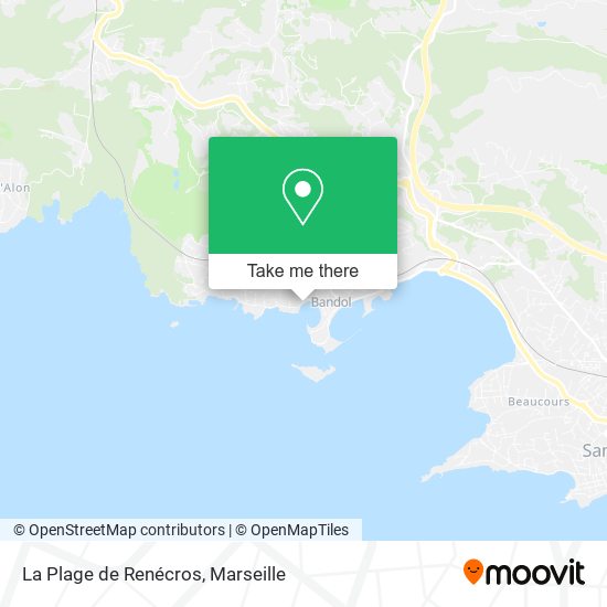 La Plage de Renécros map