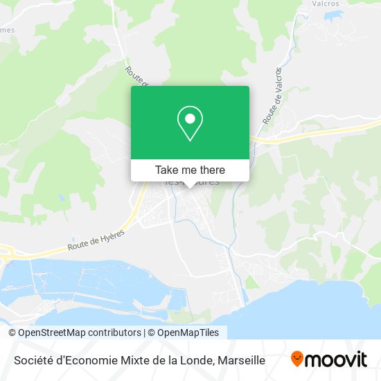 Mapa Société d'Economie Mixte de la Londe