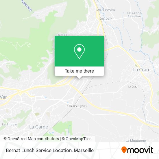Bernat Lunch Service Location map