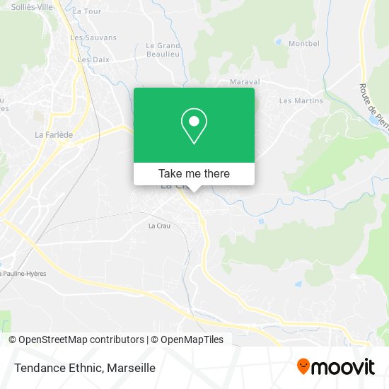 Tendance Ethnic map