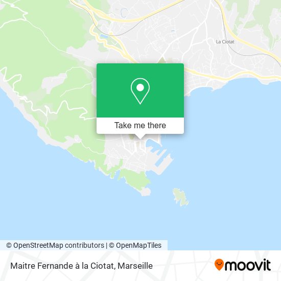 Maitre Fernande à la Ciotat map