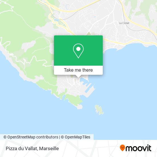 Mapa Pizza du Vallat