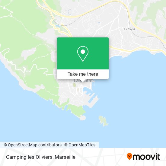 Mapa Camping les Oliviers
