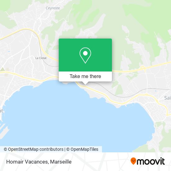 Homair Vacances map