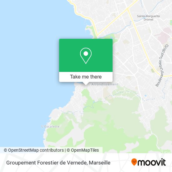 Mapa Groupement Forestier de Vernede