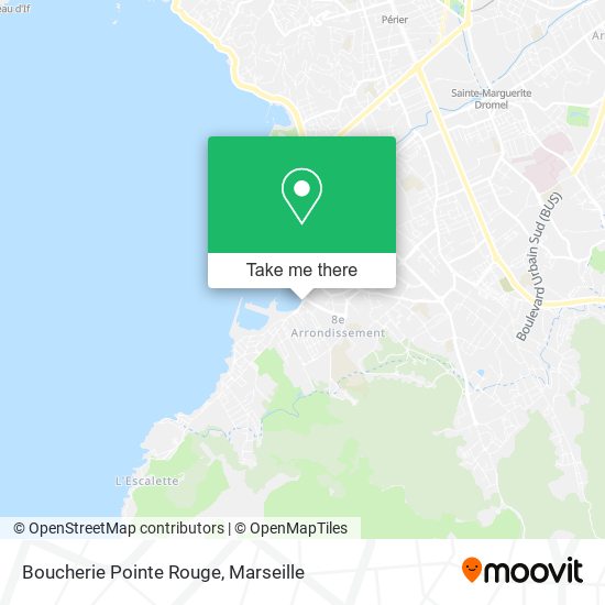 Boucherie Pointe Rouge map