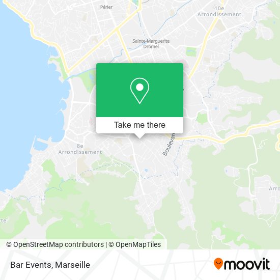 Bar Events map