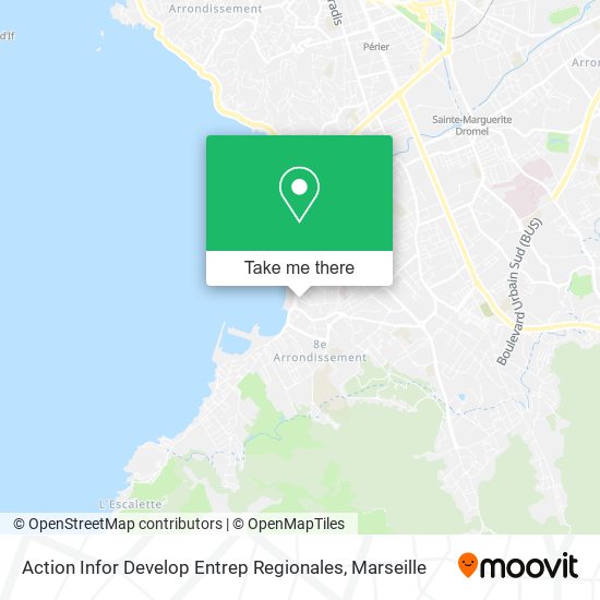 Action Infor Develop Entrep Regionales map