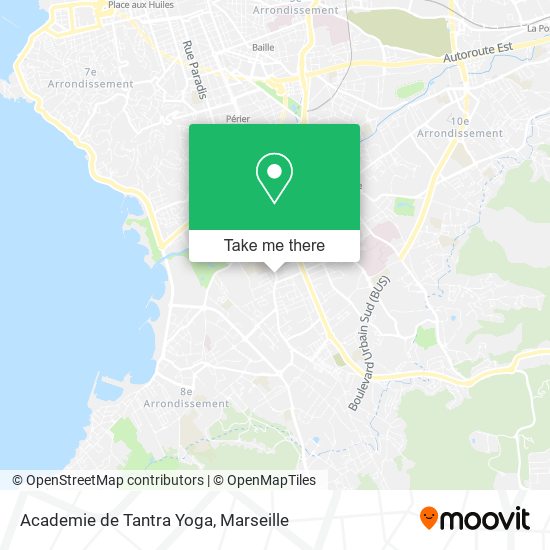 Mapa Academie de Tantra Yoga